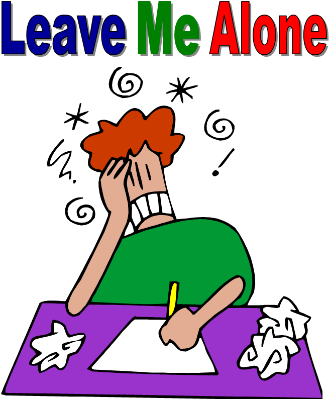 clipart for leave me alone - photo #1
