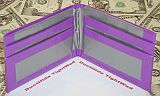 purple and grey duct tape wallet