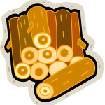 pile of logs clip art
