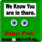 we know you are in there graphic