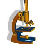graphic of a microscope