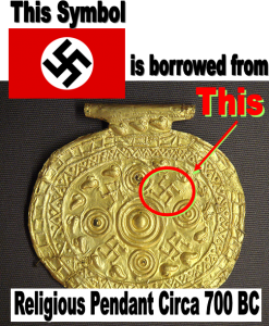 swastika is borrowed from history