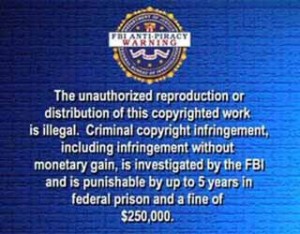 FBI Copyright Warning