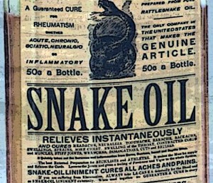of course snake oil works read the label