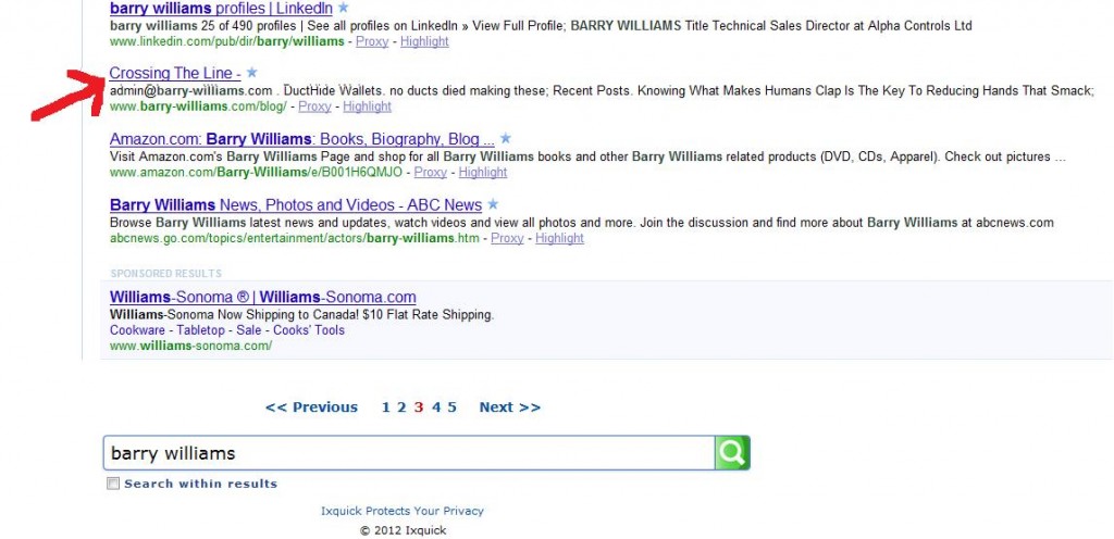 barry williams search results with proxy server november 2012
